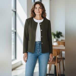 Philosophy Olive Green Blazer Size 12